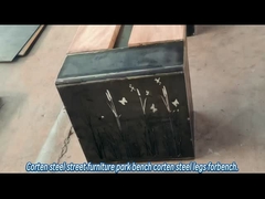 HNJBL كورتين الفولاذ الروستيكي المقاعد الحديثة من الخشب