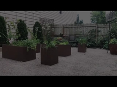 صندوق بريد مخصص صناديق زراعة الحديقة الحلي المعدنية مقاومة للأحوال الجوية